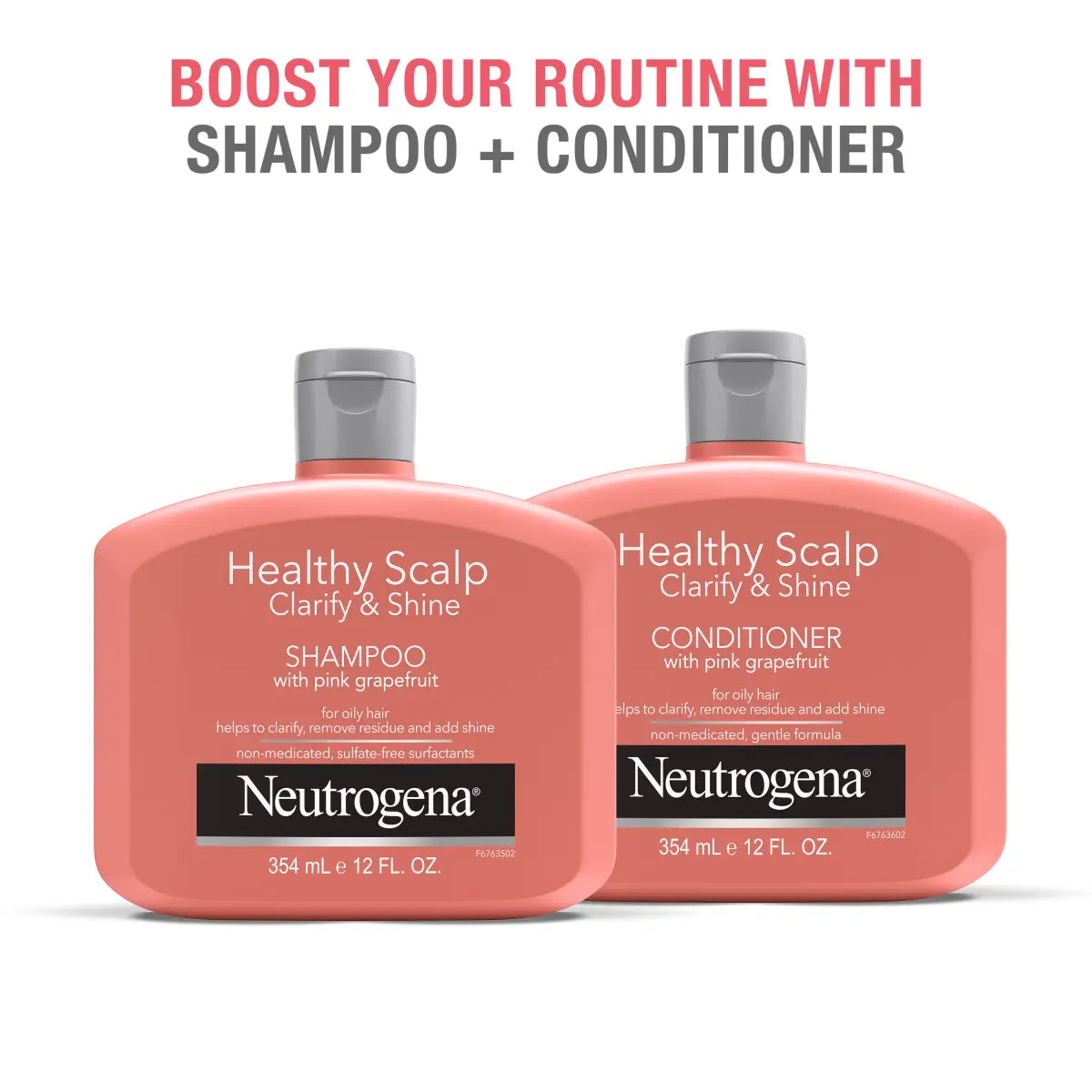 Neutrogena Scalp Clarify Shine | 12 fl oz | Pink Grapefruit Conditioner
