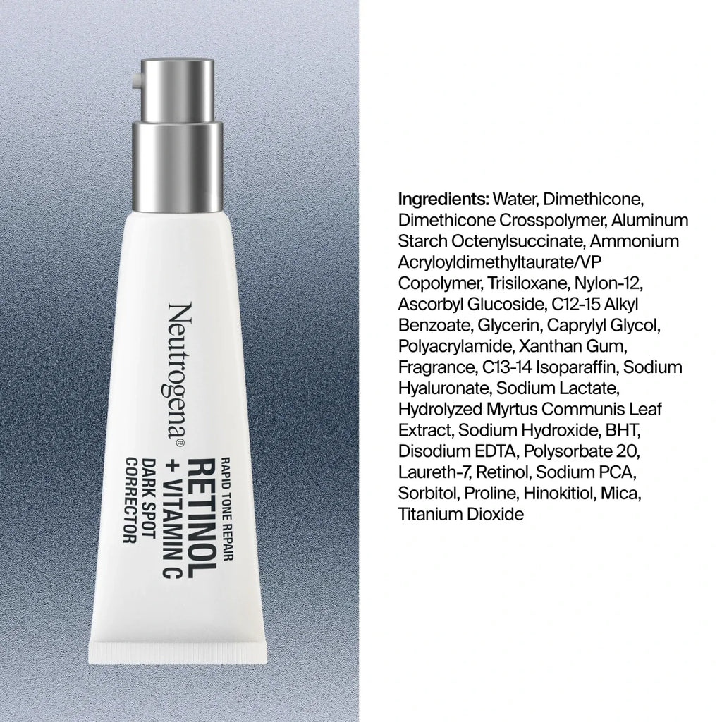 Dark Spot Corrector | Retinol + Vitamin C | Neutrogena Rapid Tone Repair | 1 Oz