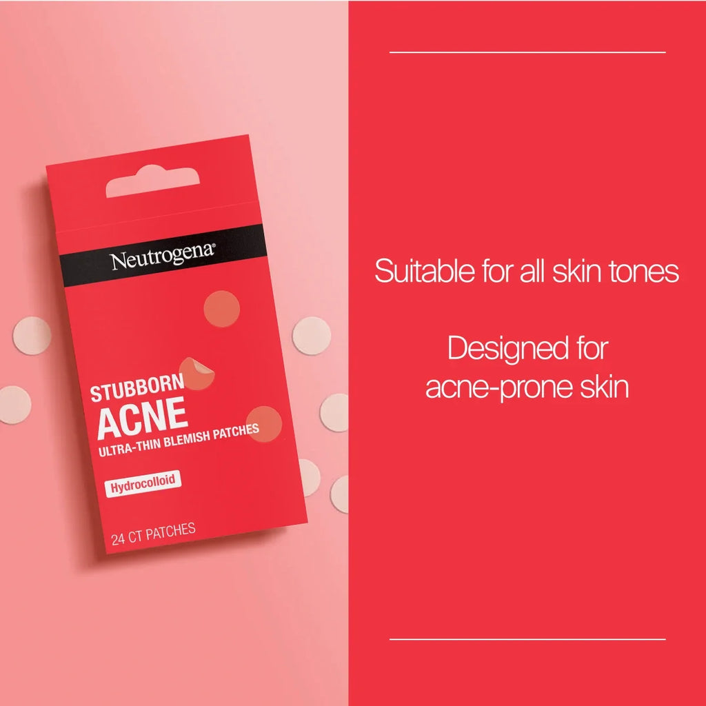 Neutrogena Stubborn Acne Ultra-Thin | 24 Patches | Combination Pack