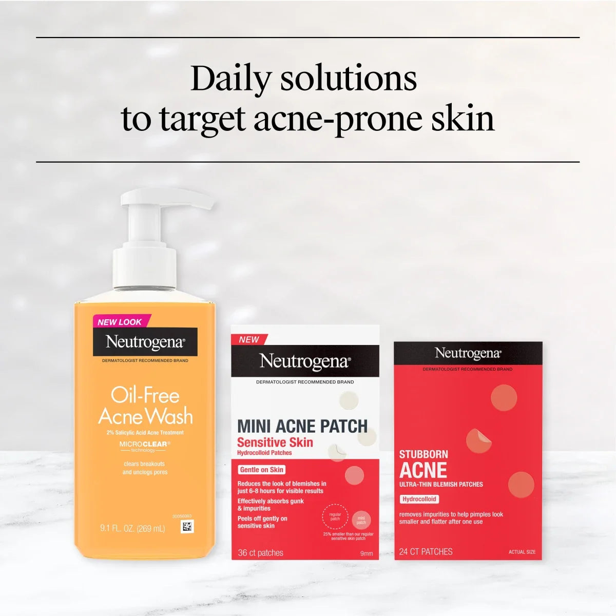 Neutrogena Stubborn Acne Ultra-Thin | 24 Patches | Combination Pack