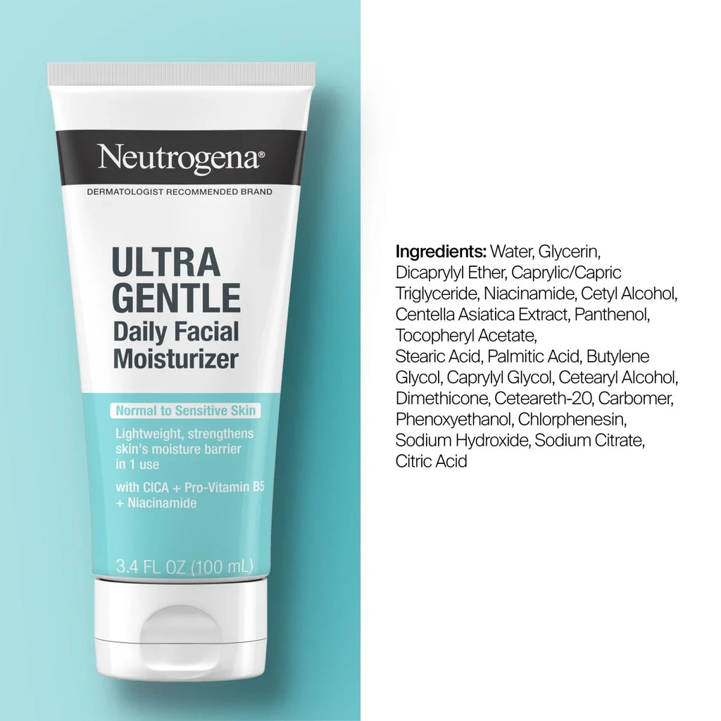 Neutrogena Ultra Gentle Daily | Facial Moisturizer | 3.4 Fl. Oz