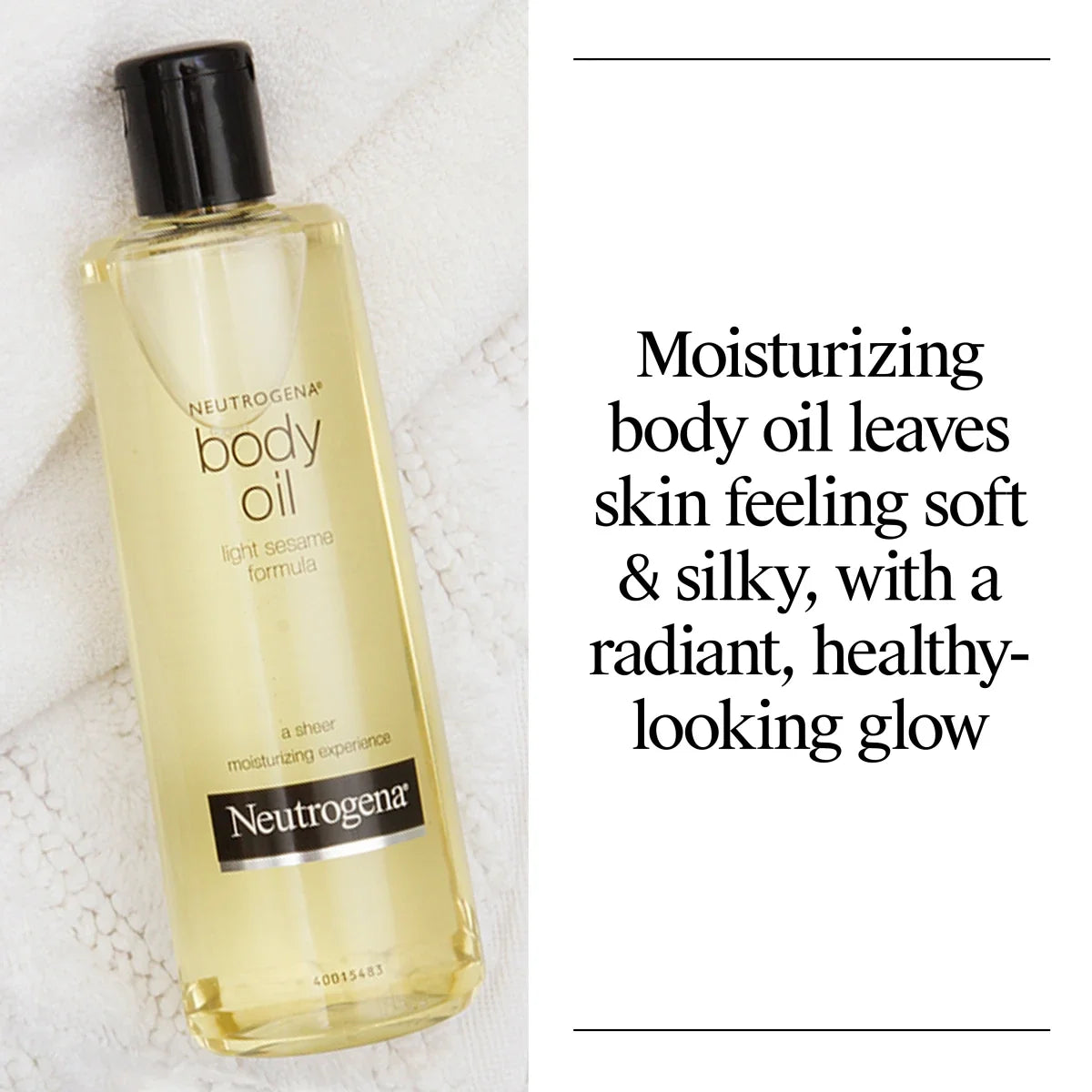 Neutrogena Body Oil Light — Light Sesame Formula for Dry Skin, 16 Fl. Oz