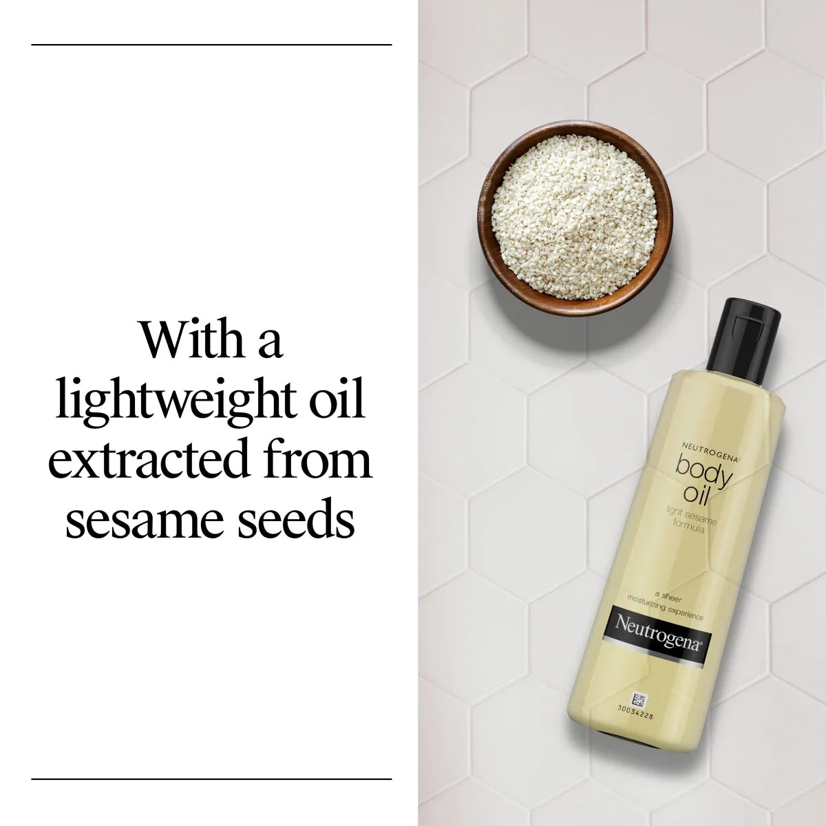 Neutrogena Body Oil Light — Light Sesame Formula for Dry Skin, 16 Fl. Oz