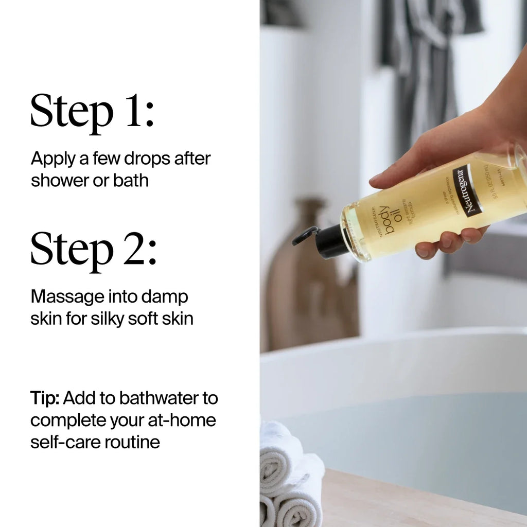 Neutrogena Body Oil Light — Light Sesame Formula for Dry Skin, 16 Fl. Oz