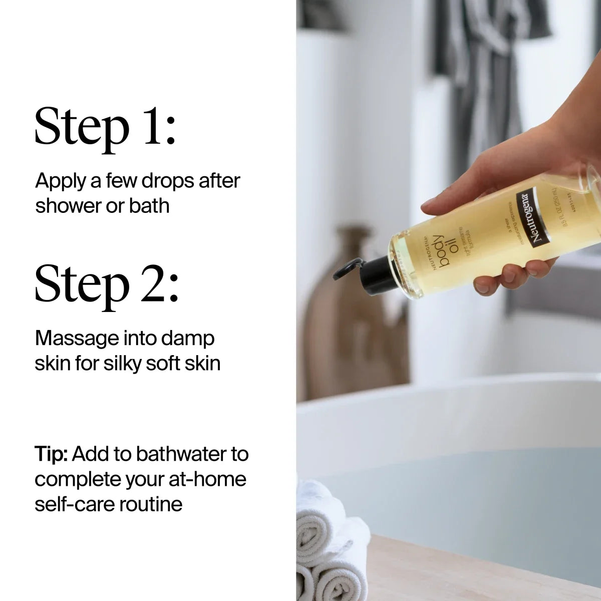 Neutrogena Body Oil Light — Light Sesame Formula for Dry Skin, 16 Fl. Oz
