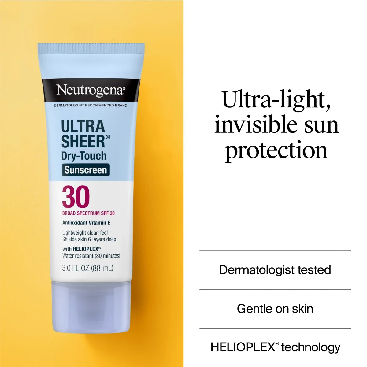 Neutrogena Ultra Sheer Dry-Touch | SPF 30 | Broad Spectrum Sunscreen Lotion | 3 Fl. Oz
