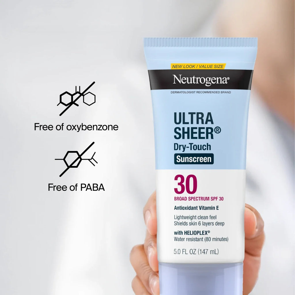 Neutrogena Ultra Sheer Dry-Touch | SPF 30 | Broad Spectrum Sunscreen Lotion | 5 Fl. Oz