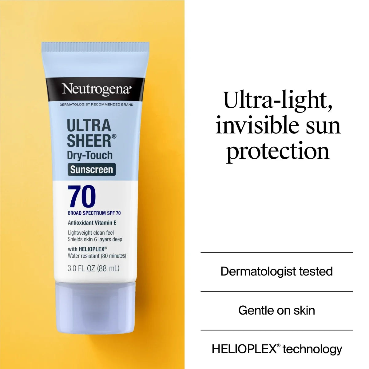 Neutrogena Ultra Sheer Dry-Touch | SPF 70 | Broad Spectrum Sunscreen Lotion