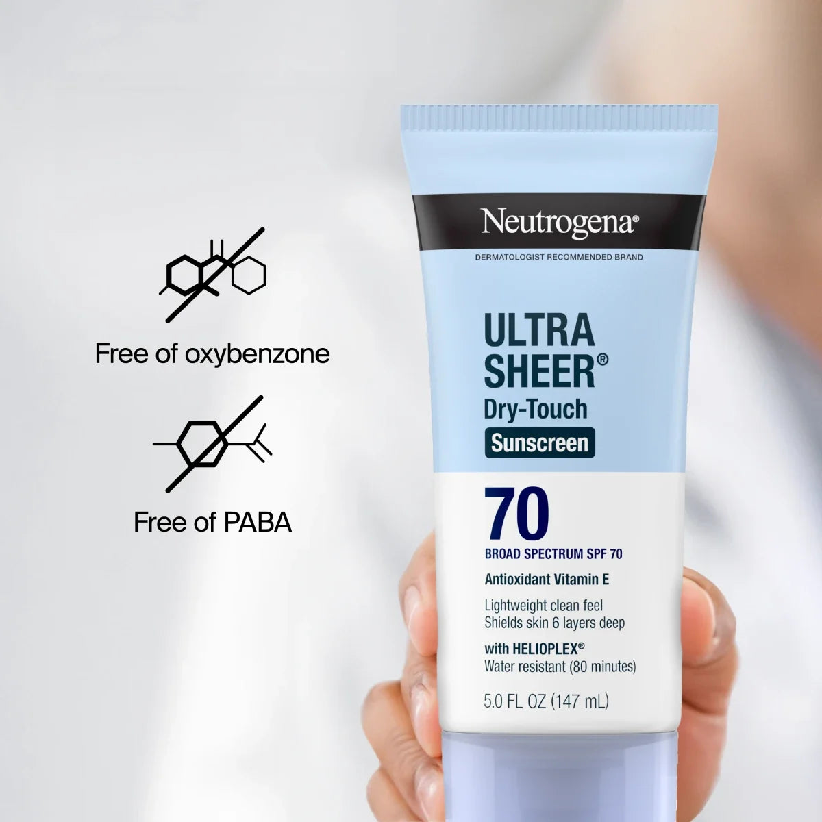 Neutrogena Ultra Sheer Dry-Touch | 5 Fl. Oz | Lotion, Broad Spectrum SPF 70