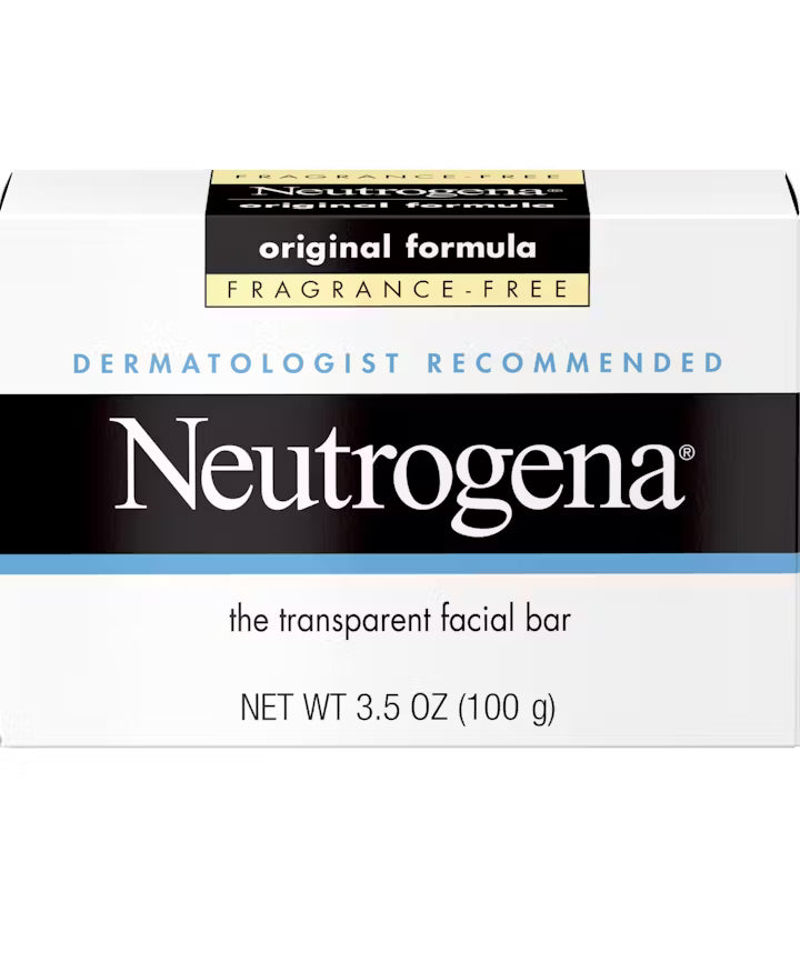 Fragrance-Free Facial Cleansing Bar | Neutrogena Original Amber Bar