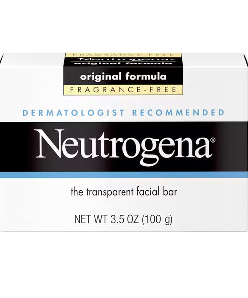 Fragrance-Free Facial Cleansing Bar | Neutrogena Original Amber Bar
