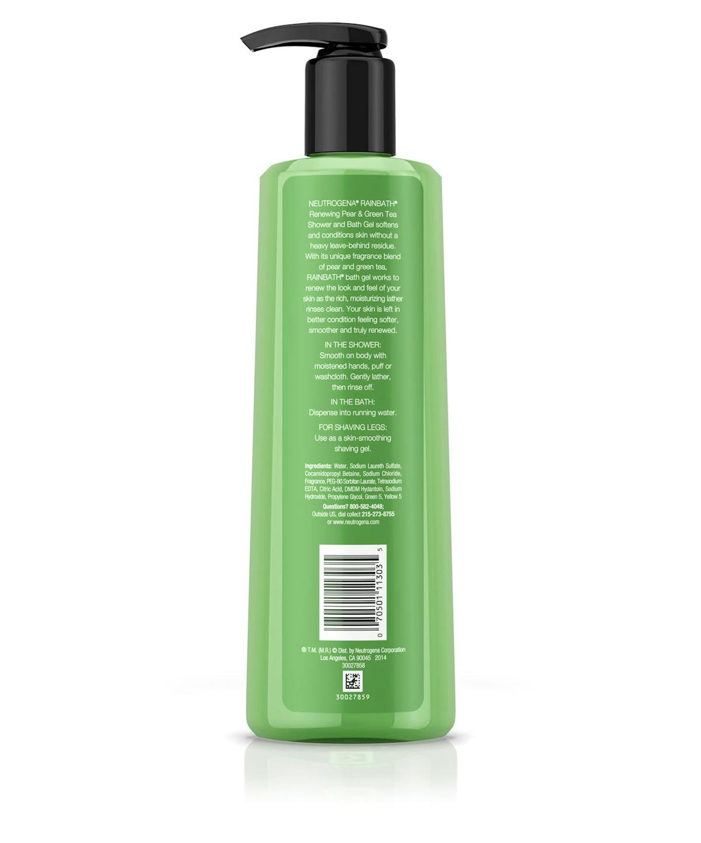 Neutrogena Rainbath Renewing Shower and Bath Gel-Pear & Green Tea, 40 oz