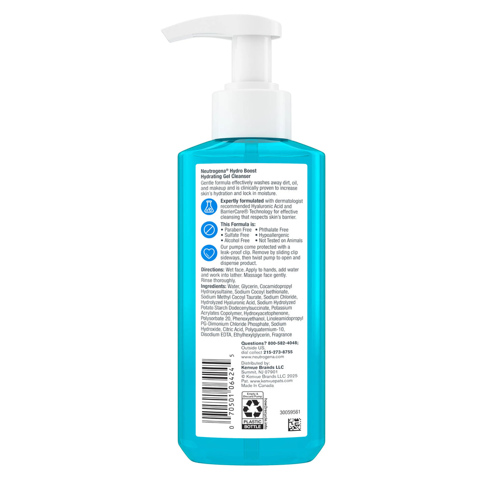 Neutrogena Essential Hydration Regimen | Hydro Boost Gel Cleanser + Water Gel Duo