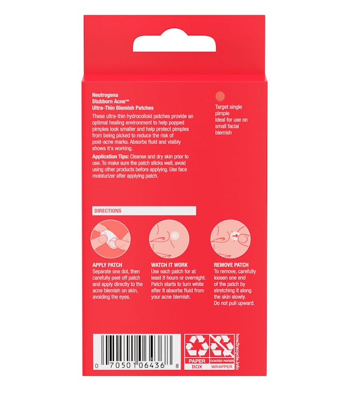 Neutrogena Stubborn Acne Ultra-Thin | Blemish Patches | 16 Ct