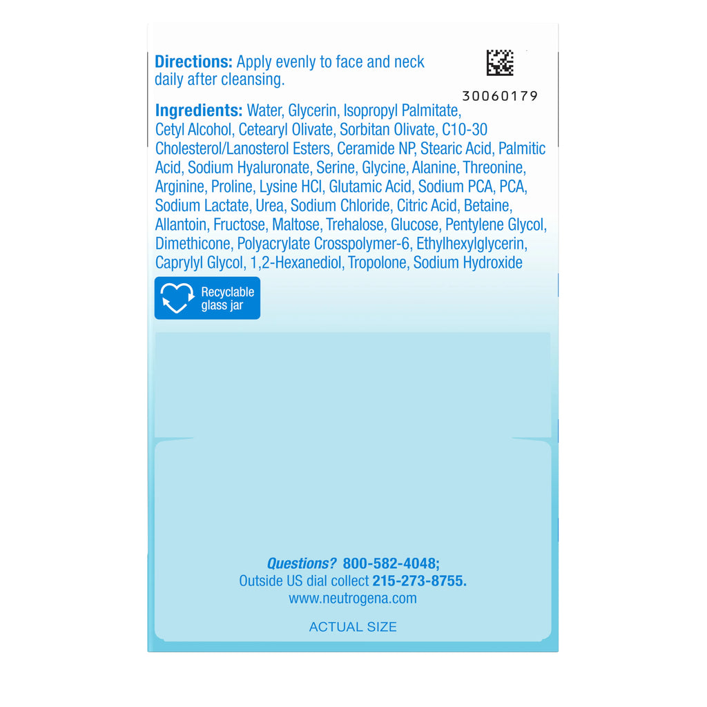 Neutrogena Hydro Boost Hyaluronic 1.7 Fl. Oz | Fragrance Free Water Cream | Facial Moisturizer