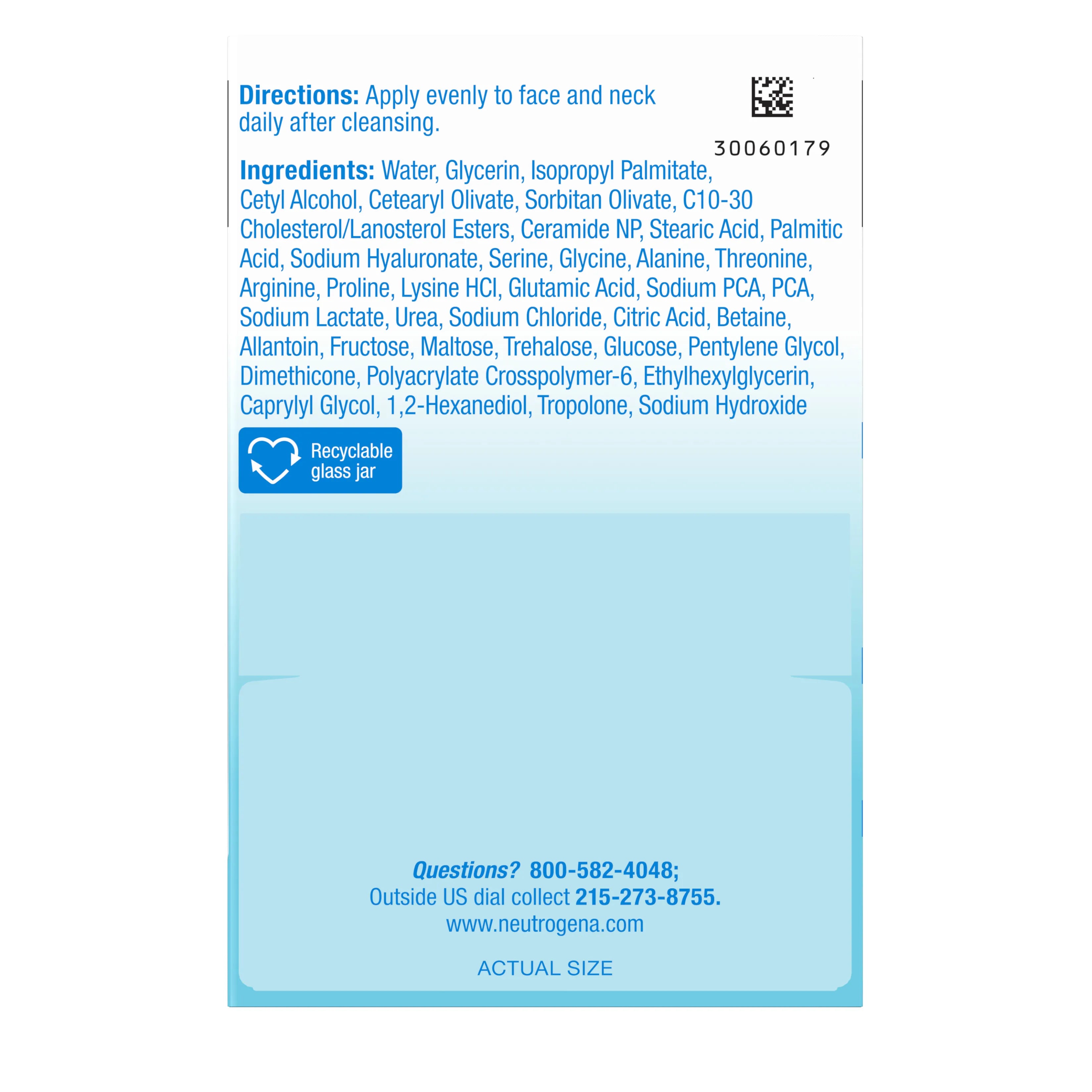 Neutrogena Hydro Boost Hyaluronic 1.7 Fl. Oz | Fragrance Free Water Cream | Facial Moisturizer