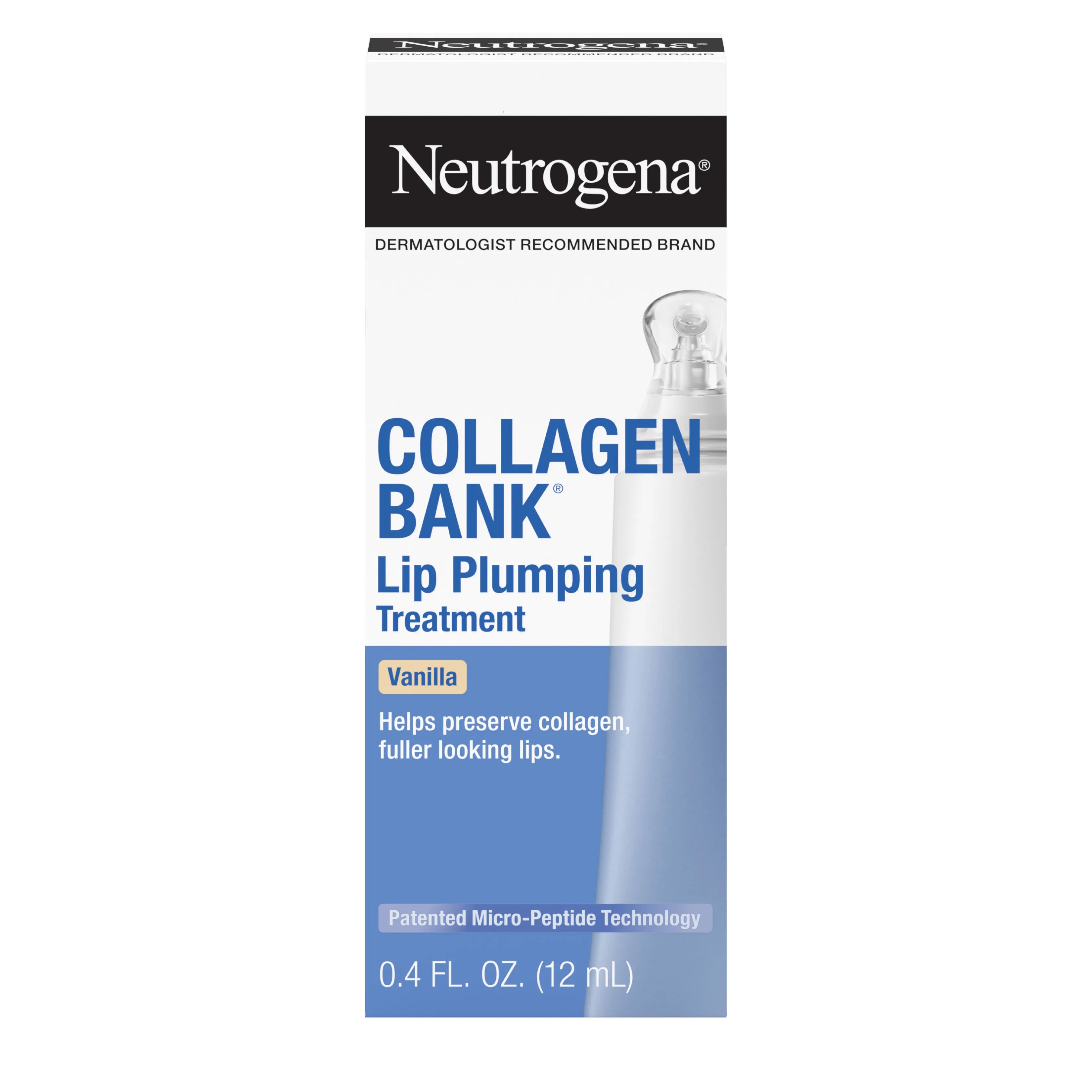 Neutrogena Collagen Bank Lip — Vanilla Plumping Treatment | No-Sting Hydration