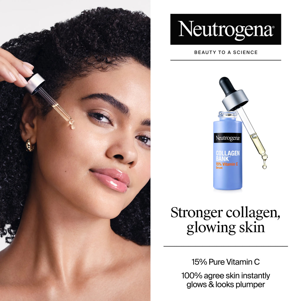 Neutrogena 2-step Collagen Boosting | SPF 30 Moisturizer + 15% Vitamin C Glow Serum