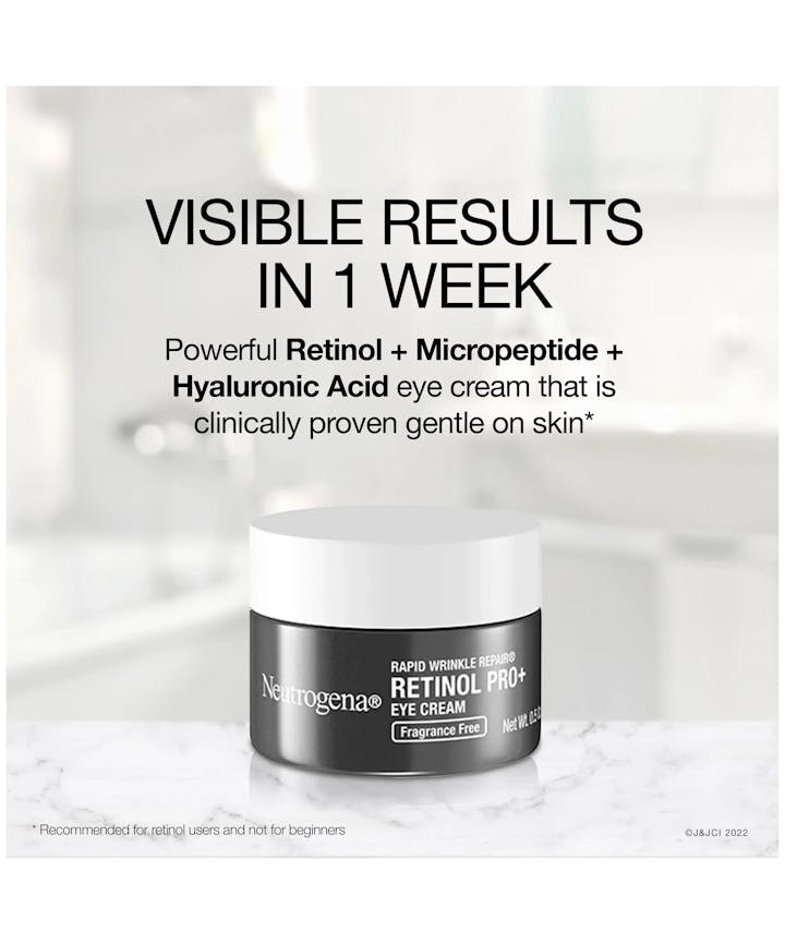 Neutrogena Rapid Wrinkle Repair | Retinol Pro+ Eye Cream | Fragrance Free