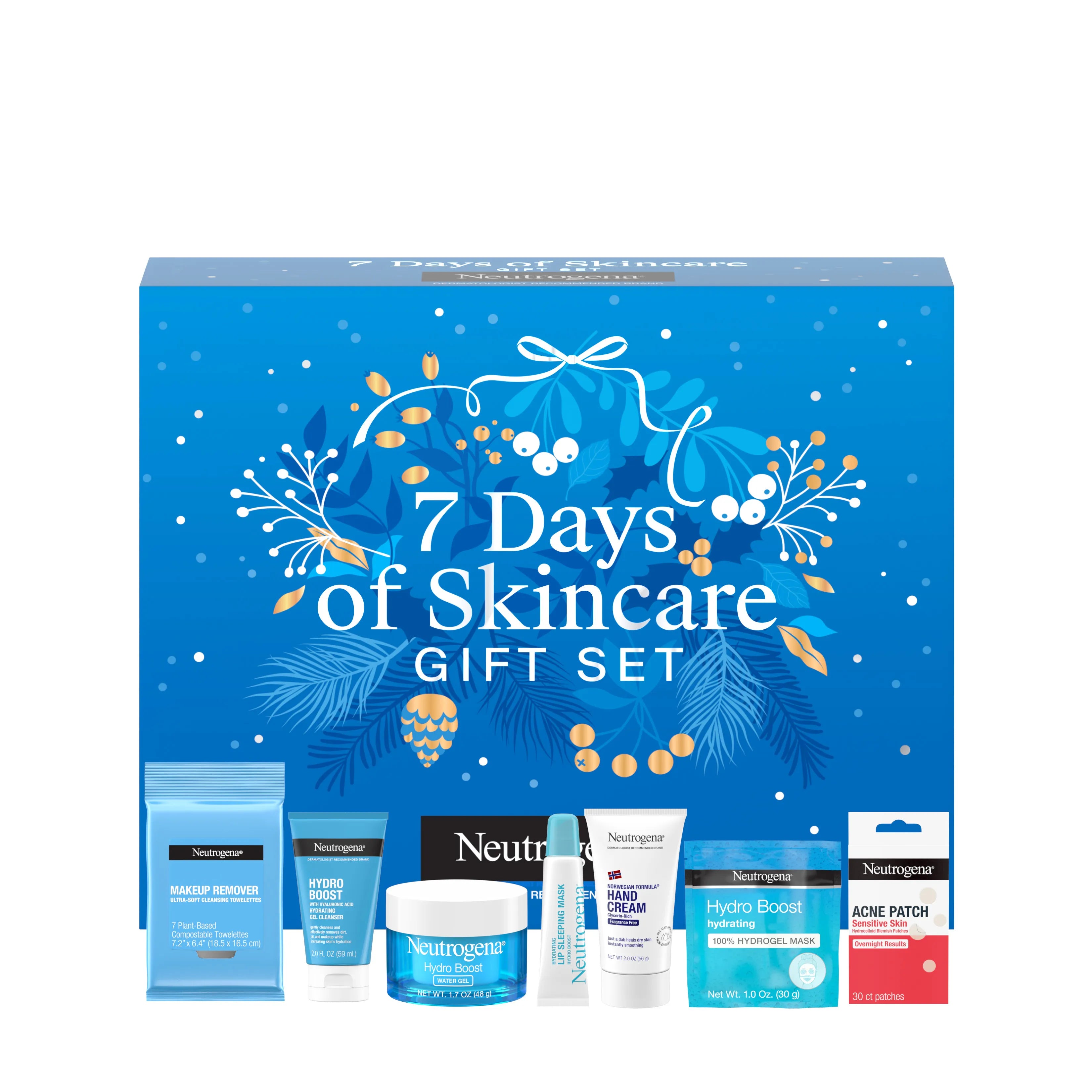 Neutrogena Days Skincare Gift — 7 Days of Skincare, 7 Items