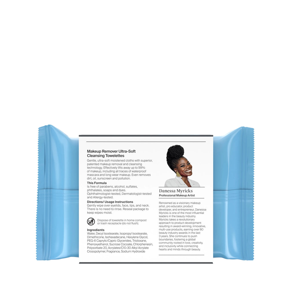 Neutrogena x Danessa Myricks 'Get Glam Ready' Makeup Remover Wipes, 25 Count