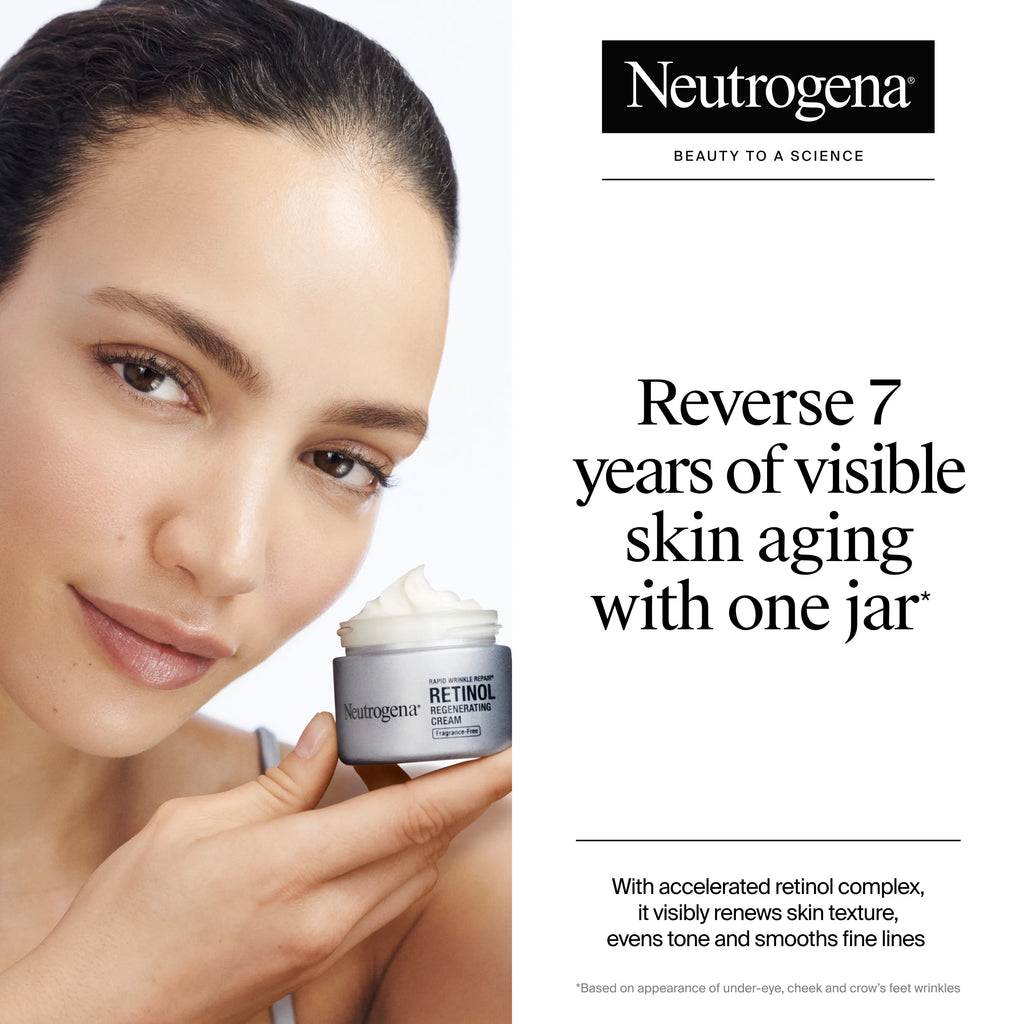 Neutrogena Anti-Aging Nighttime Regimen | Hydro Boost Cleanser + Rapid Wrinkle Repair Moisturizer