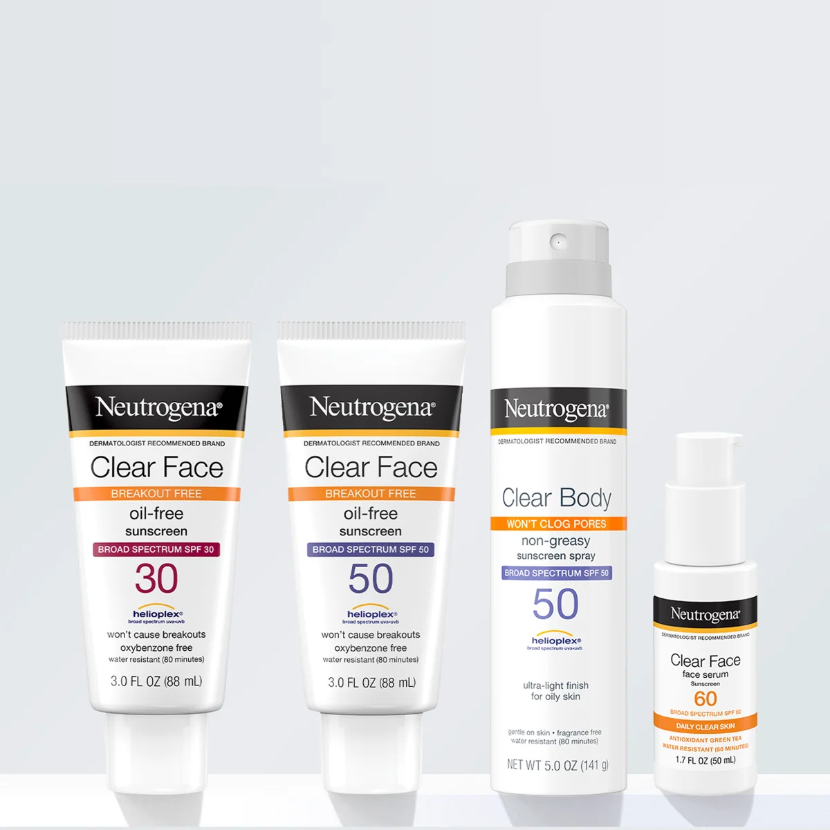 Neutrogena Clear Face Liquid — Broad Spectrum SPF 50 Lotion, 3 Fl. Oz