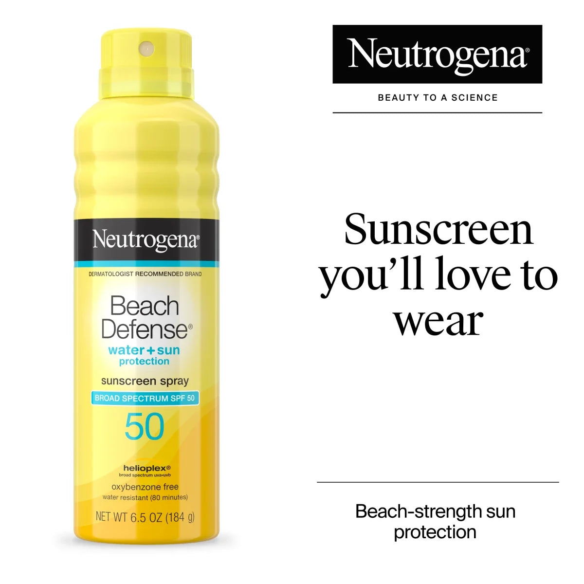 Neutrogena Beach Defense Spray — Broad Spectrum SPF 50 Sunscreen, 6.5 Oz