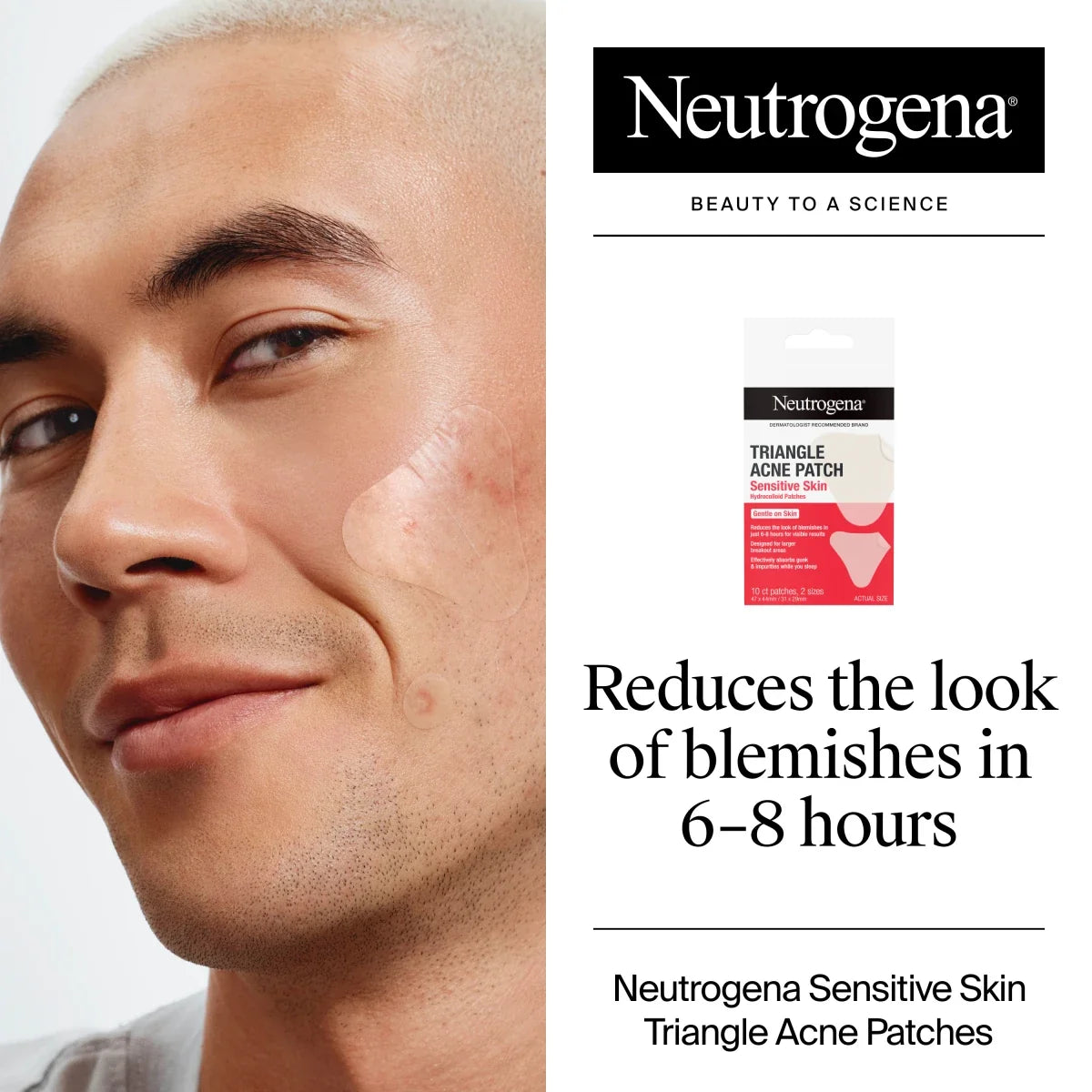 Neutrogena Sensitive Skin Triangle | 10 Count | Non-medicated Acne Patches