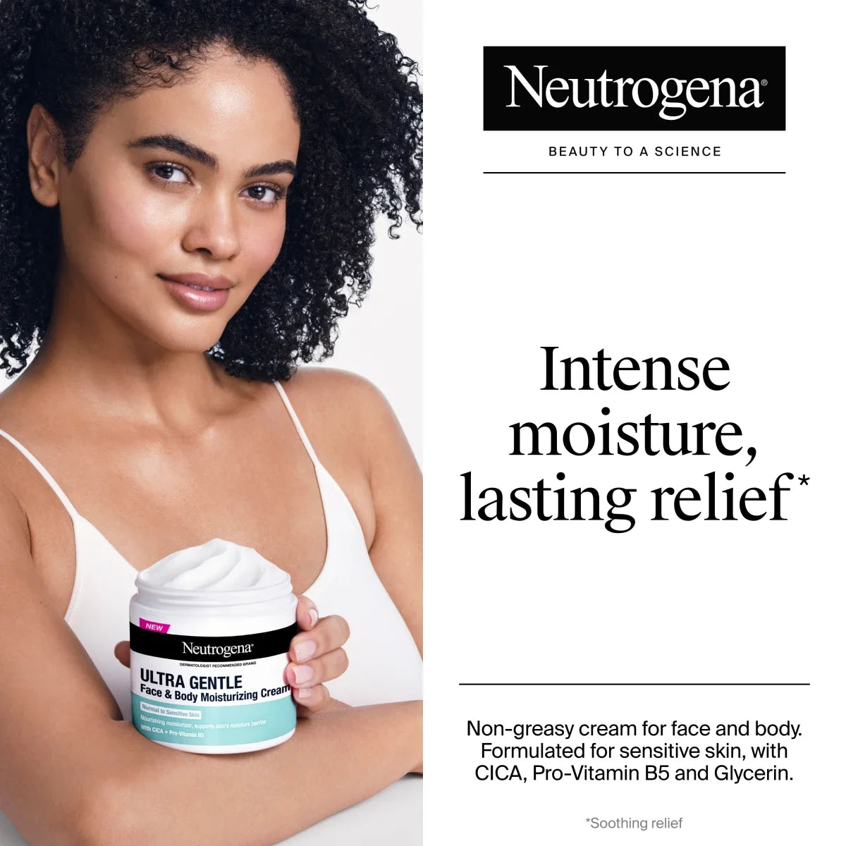 Neutrogena Ultra Gentle Face | Face & Body Daily Moisturizing Cream | 11 Oz