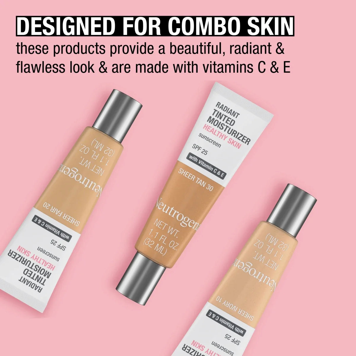 Neutrogena Healthy Skin Radiant | Sheer Ivory (10) | Tinted Moisturizer Broad Spectrum SPF 25