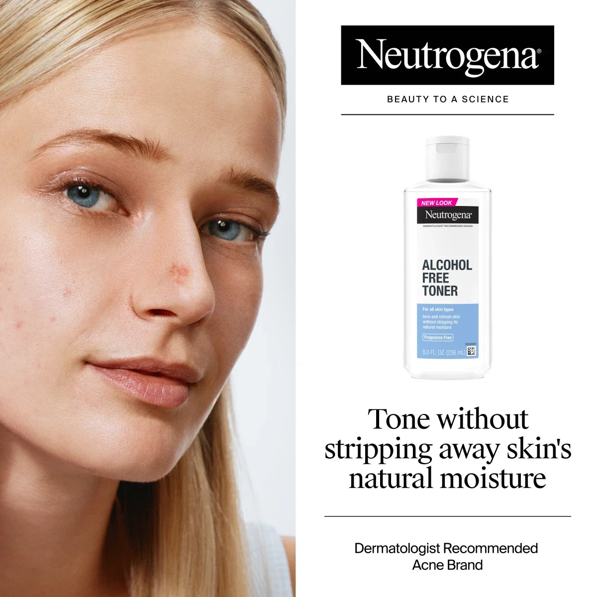 Neutrogena Alcohol-Free Toner Fragrance Free — Daily Facial Toner, 8.0 Fl. Oz