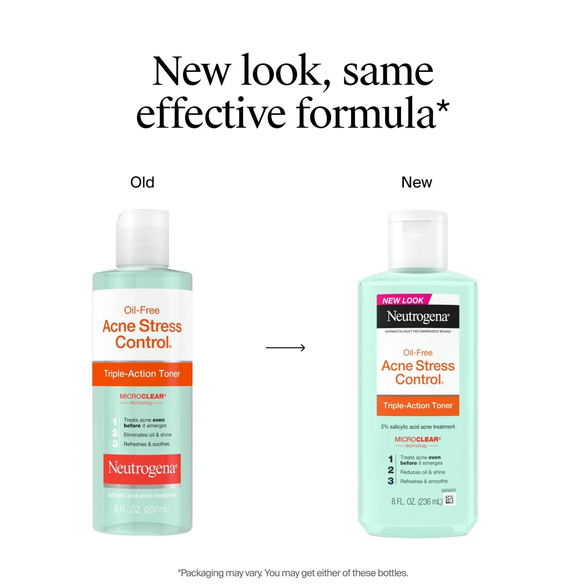 Neutrogena Oil-Free Acne-Fighting Stress Control Toner | Triple-Action | 8 Fl. Oz