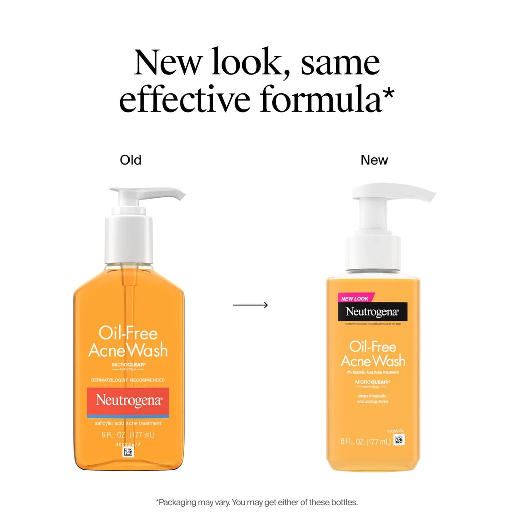 Neutrogena Oil Acne Wash | 6 Fl. Oz | Oil-Free with Salicylic Acid