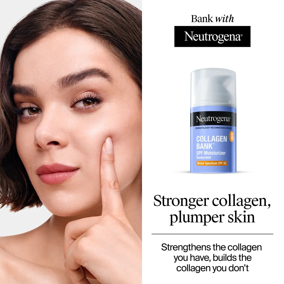 Neutrogena Collagen Bank SPF — 2 Fl. Oz | Fragrance-Free Face Moisturizer, Broad Spectrum SPF 30