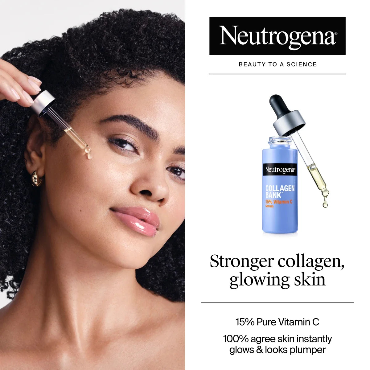 Neutrogena Collagen Bank Vitamin — Glow Serum | 15% Pure Vitamin C