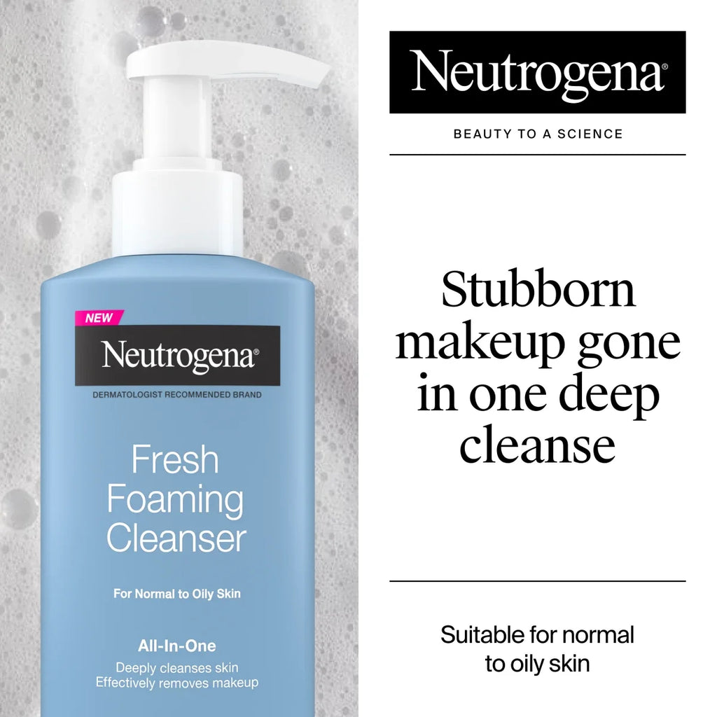 Neutrogena Fresh Foaming Cleanser | Soap-Free Makeup Remover • 8.5 Fl. Oz
