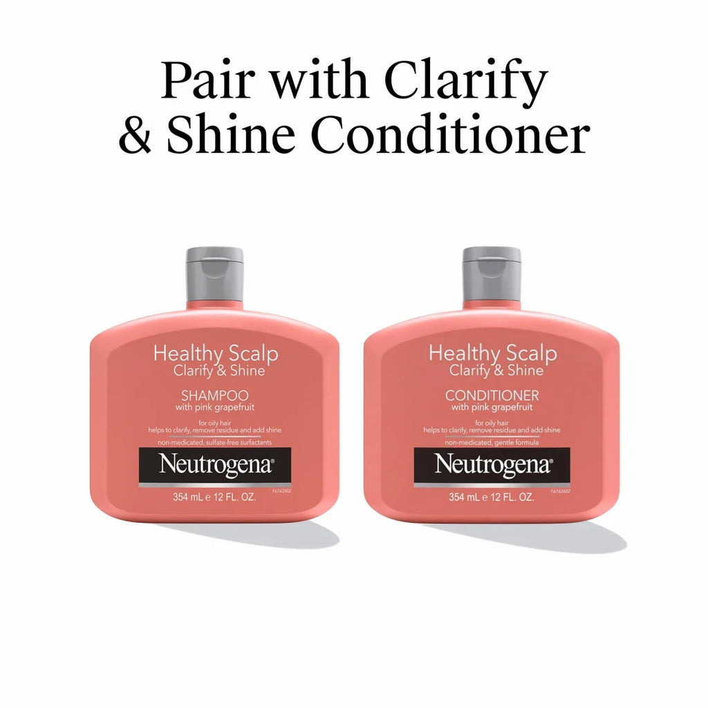 Neutrogena Healthy Scalp Clarify | 12 fl oz | Shine Shampoo — Pink Grapefruit