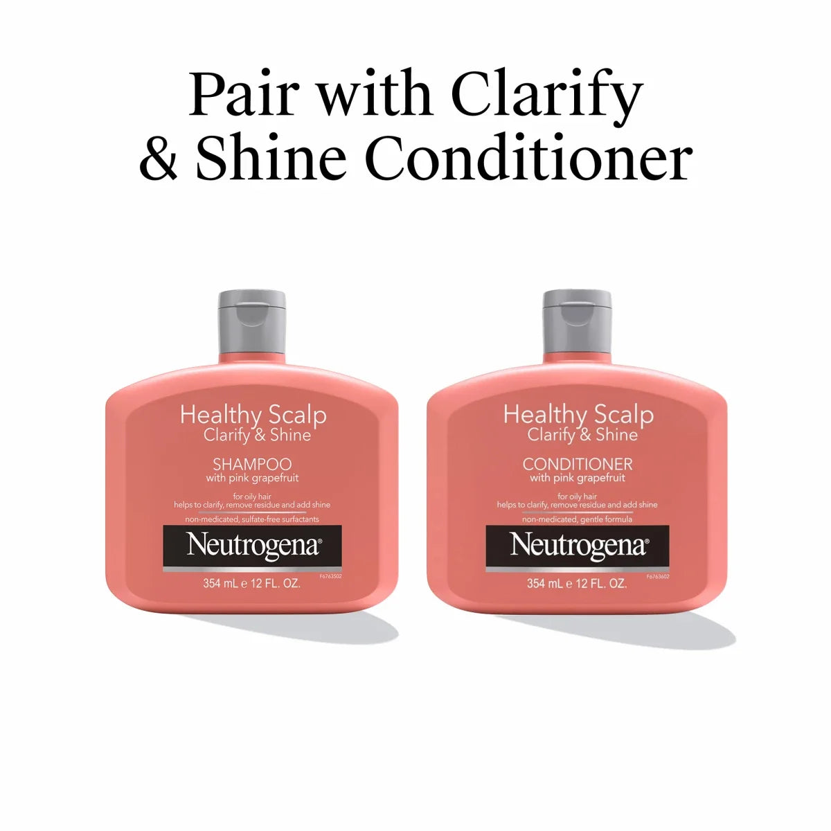 Neutrogena Healthy Scalp Clarify | 12 fl oz | Shine Shampoo — Pink Grapefruit
