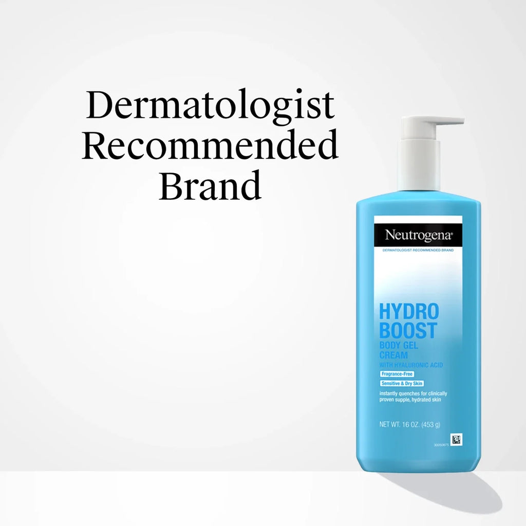 Neutrogena Hydro Boost Body | Fragrance-Free Gel Cream with Hyaluronic Acid | 16 Oz