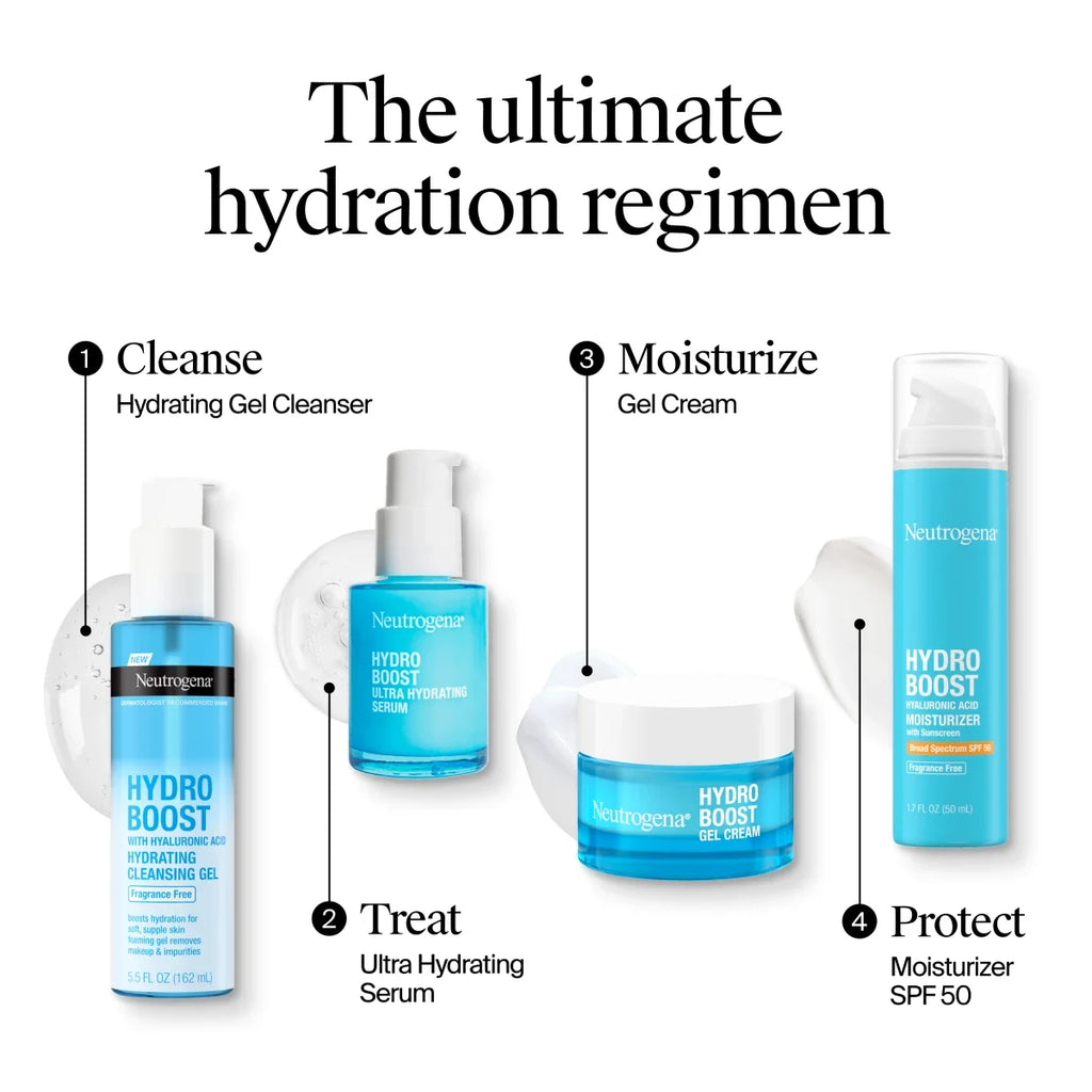 Neutrogena Hydro Boost Hyaluronic 0.5 Fl. Oz | Fragrance Free Gel Cream Moisturizer