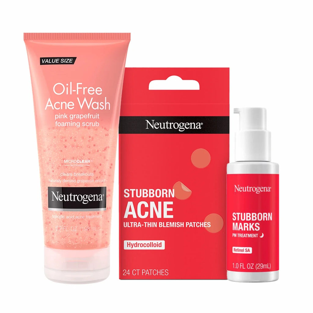Neutrogena Oil-Free Acne Wash | 2 Fl. Oz | Pink Grapefruit Foaming Scrub