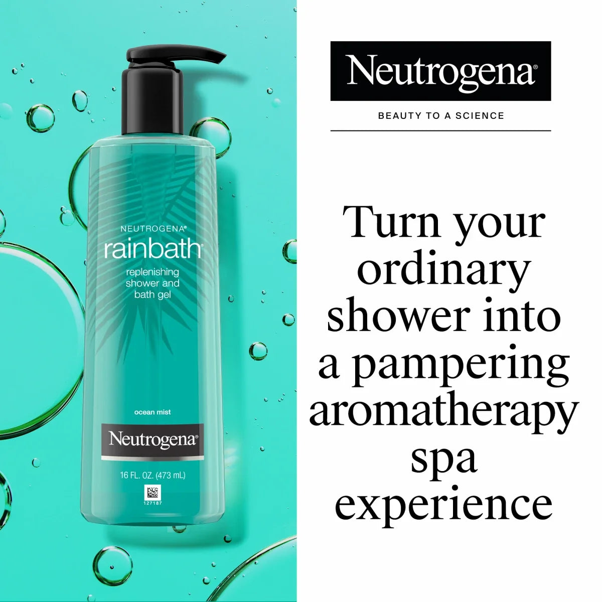 32 Fl. Oz • Ocean Mist | Neutrogena Rainbath Replenishing Shower Bath Gel