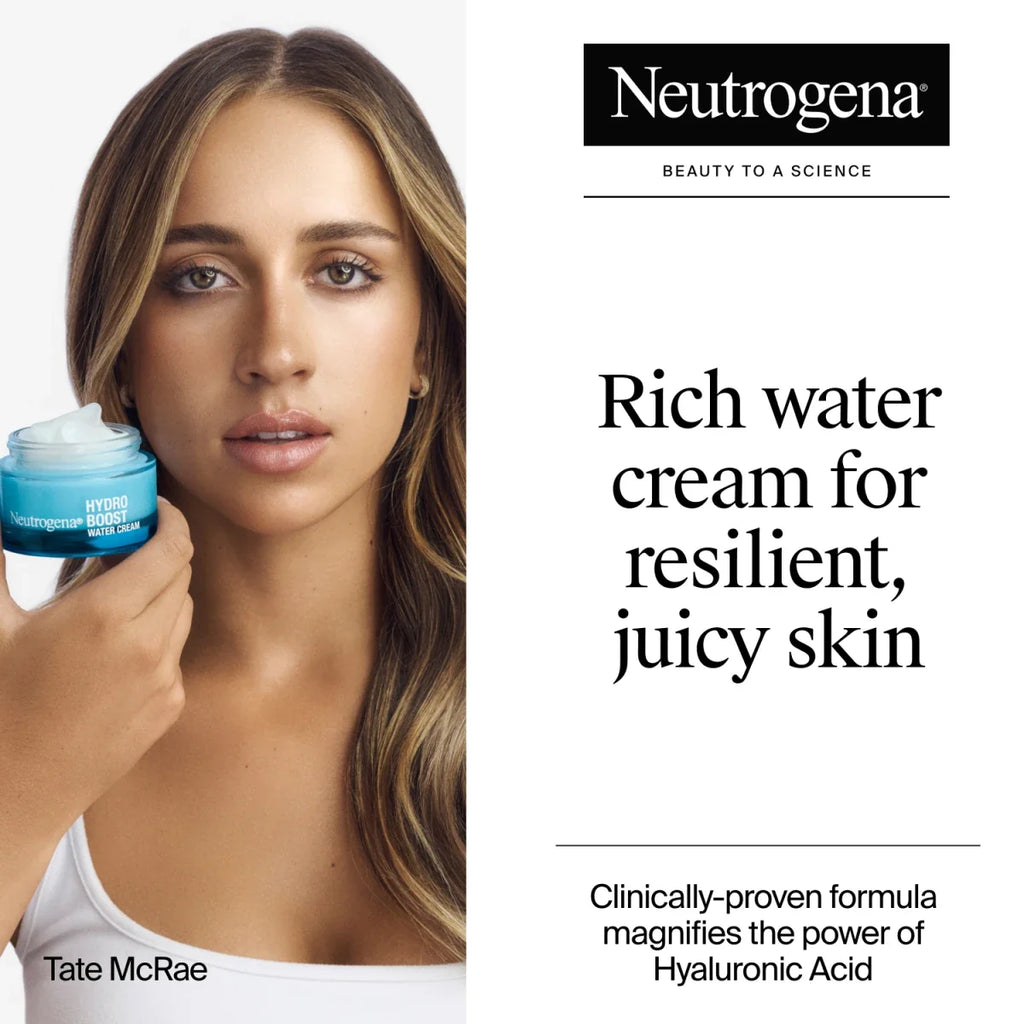 Neutrogena Hydro Boost Hyaluronic 1.7 Fl. Oz | Fragrance Free Water Cream | Facial Moisturizer