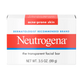 Neutrogena Facial Cleansing Bar — Glycerin Soap for Acne-Prone Skin, 3.5 Oz