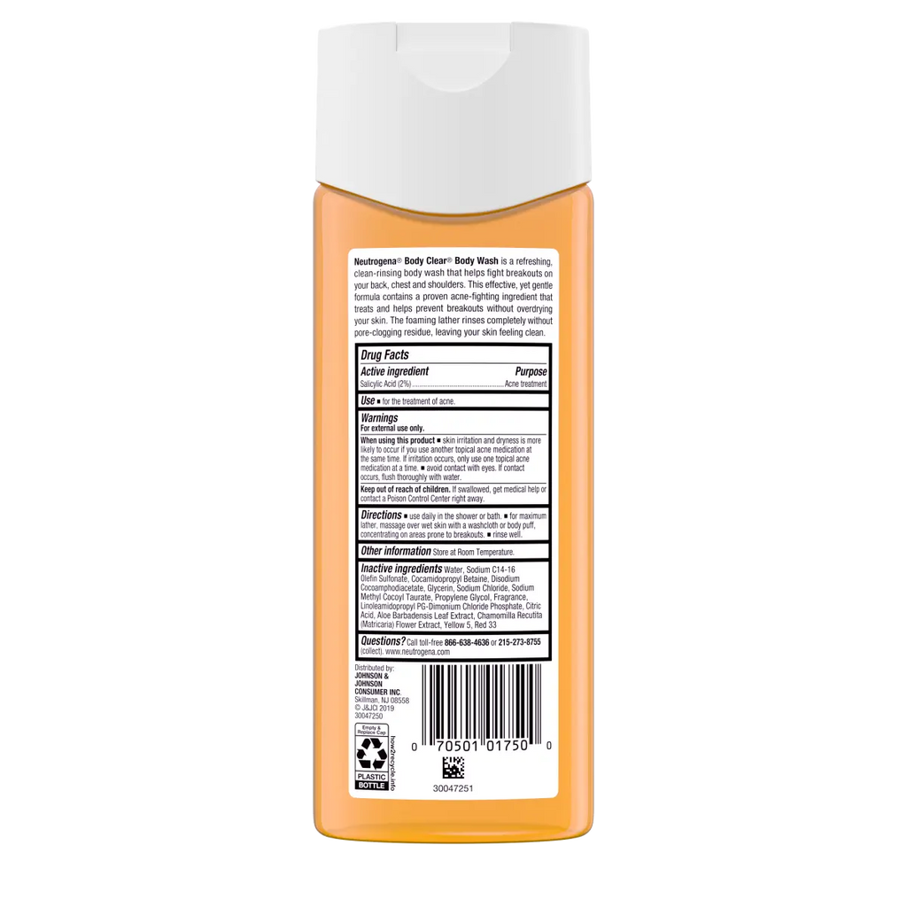 Neutrogena Body Clear Body — Oil-Free Acne Wash with 2% Salicylic Acid, 8.5 Fl. Oz