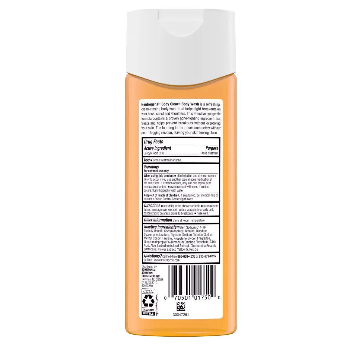 Neutrogena Body Clear Body — Oil-Free Acne Wash with 2% Salicylic Acid, 8.5 Fl. Oz