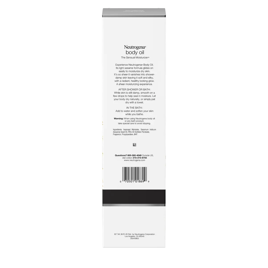 Neutrogena Body Oil Light — Light Sesame Formula for Dry Skin, 32 Fl. Oz
