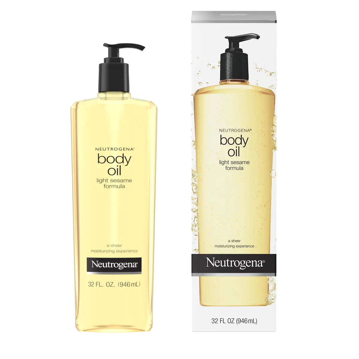 Neutrogena Body Oil Light — Light Sesame Formula for Dry Skin, 32 Fl. Oz