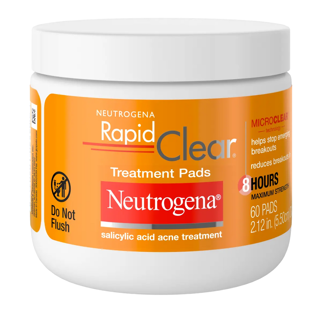 Neutrogena Rapid Clear Maximum | 60 Count — Strength Treatment Pads